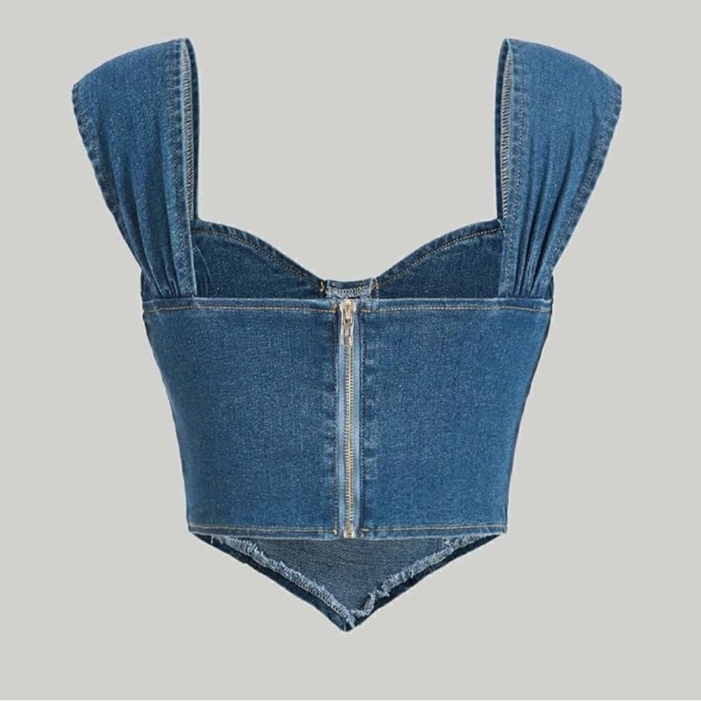 Jean bustier top - Picture 3 of 3